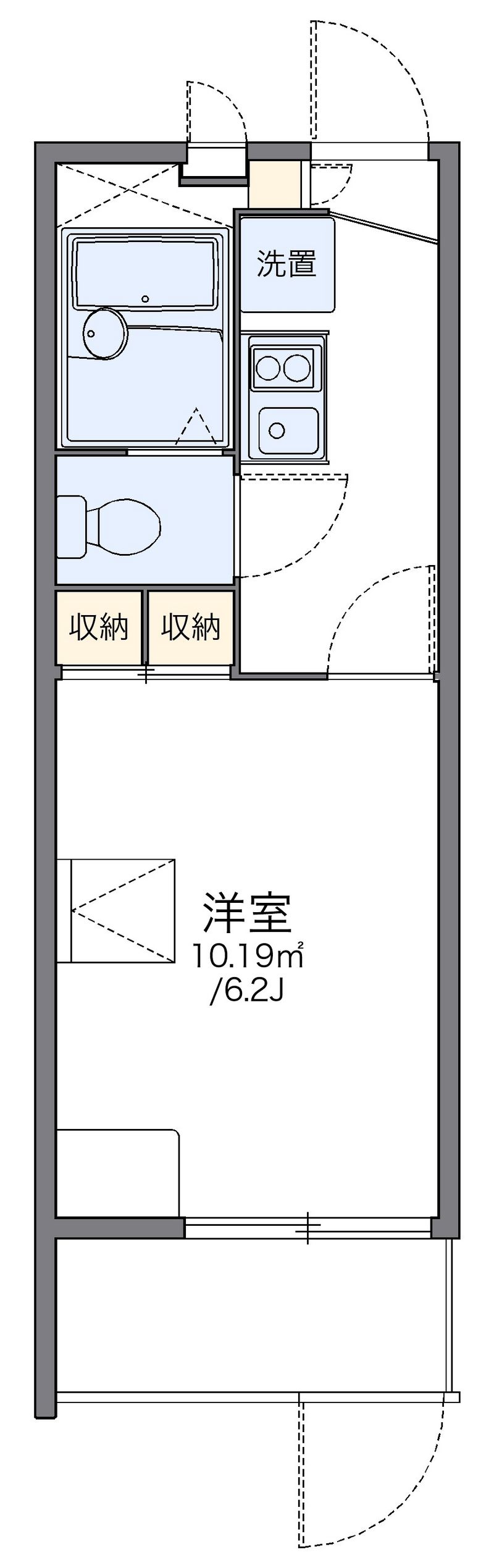 レオパレスイルニード 間取り