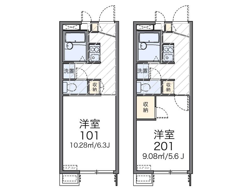 レオパレス旭 間取図
