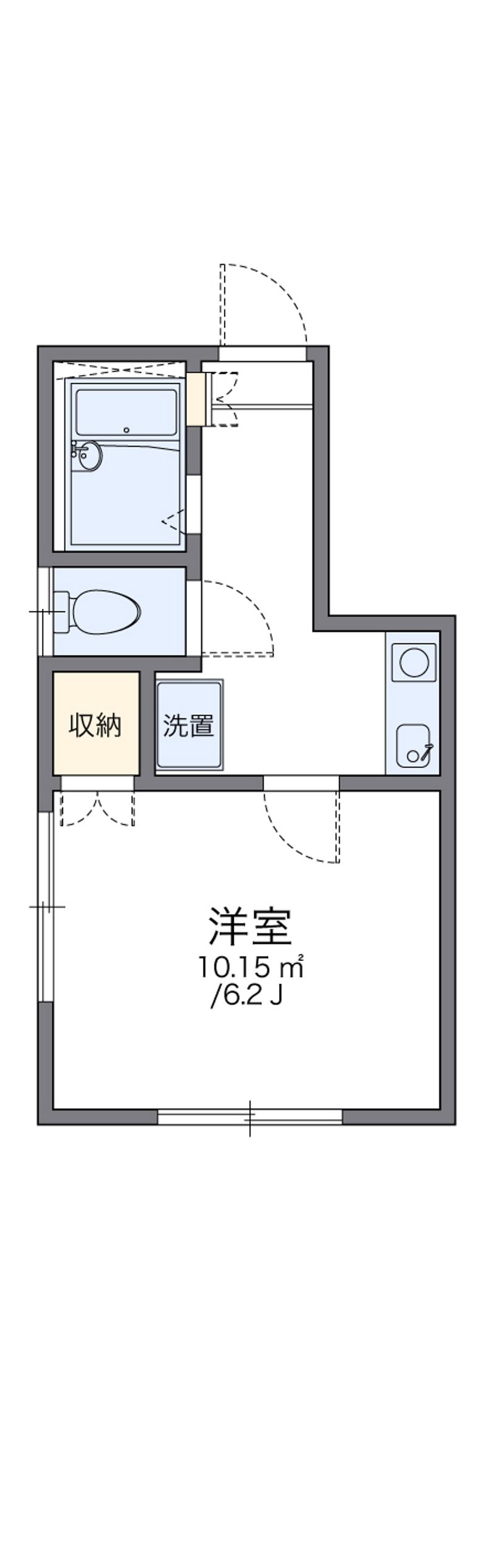 レオパレス砂子町 間取図