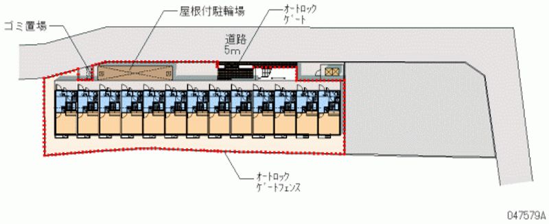 レオパレスボンマルシェ山科 区画図