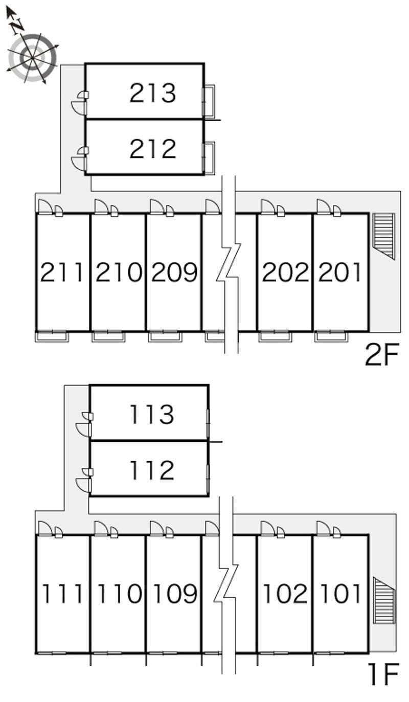 レオパレスステュディオＴＳＵ 間取配置図
