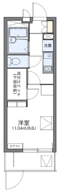 レオパレス長府駅 間取り図