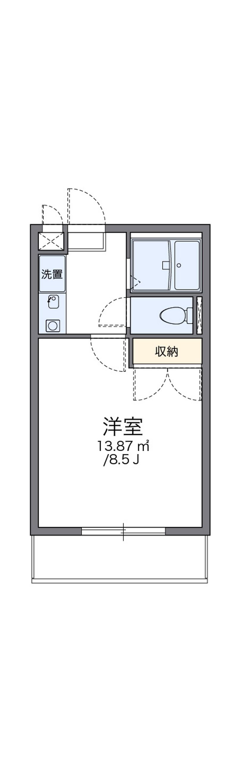 レオパレス北浦 間取図
