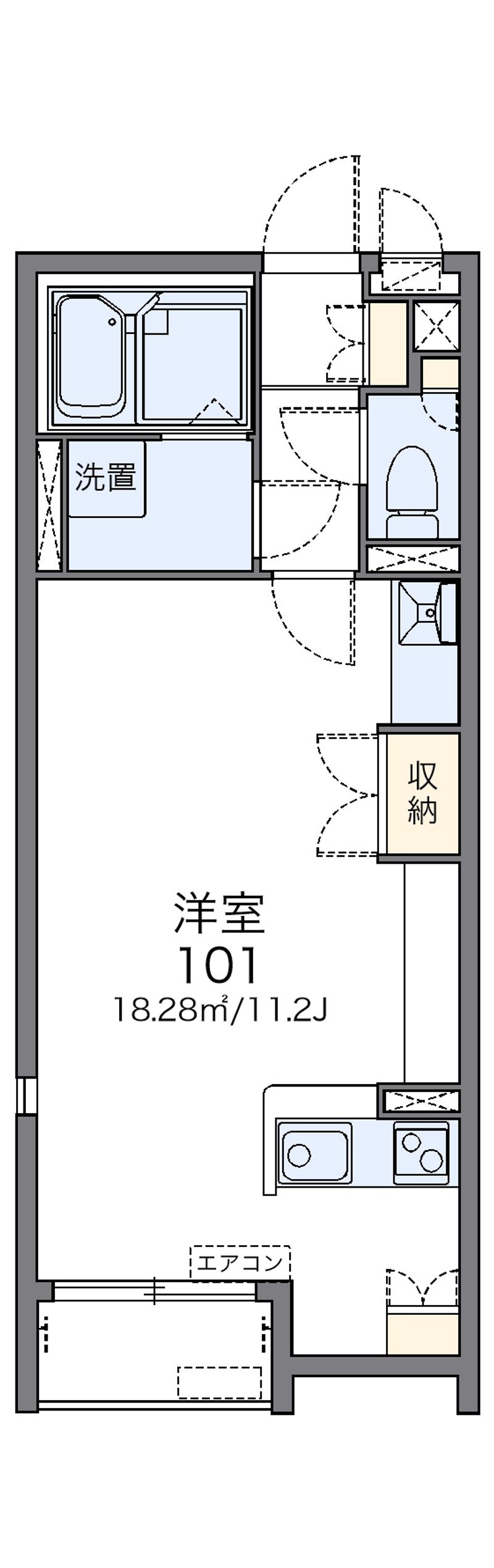 レオネクストノースブリッジ三山 間取図