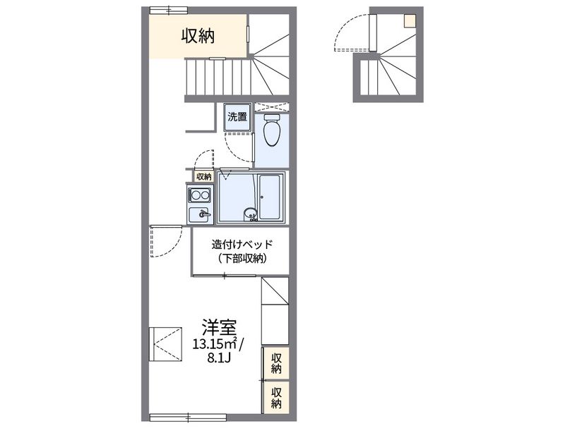 レオパレスヤマキ 間取図