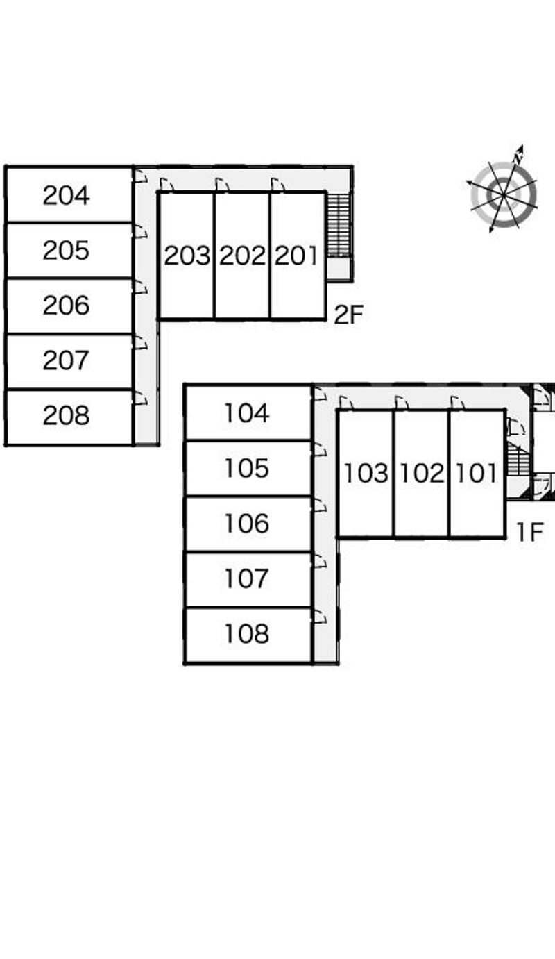 レオパレスカルモ 間取配置図