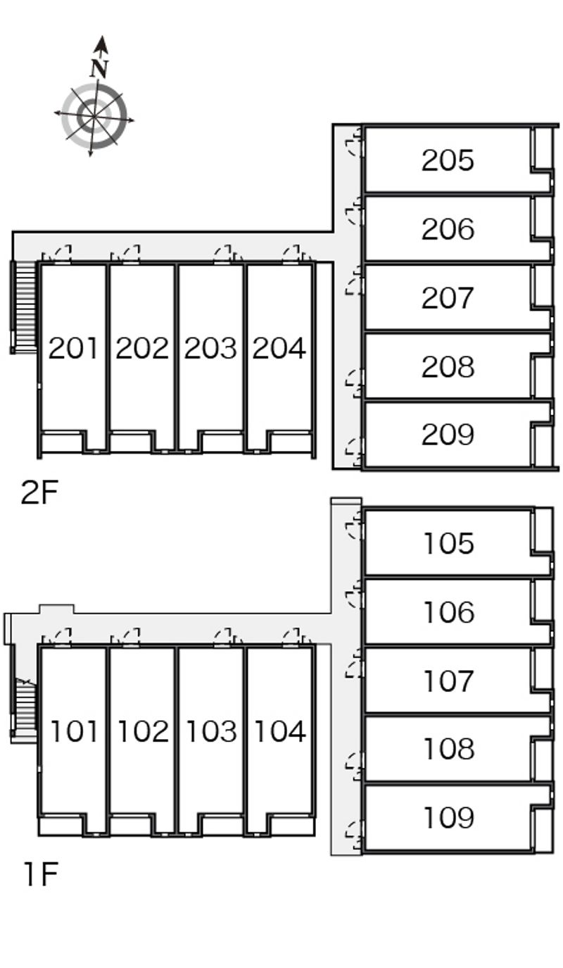 ミランダラ　アルコバレーノ 間取り配置図