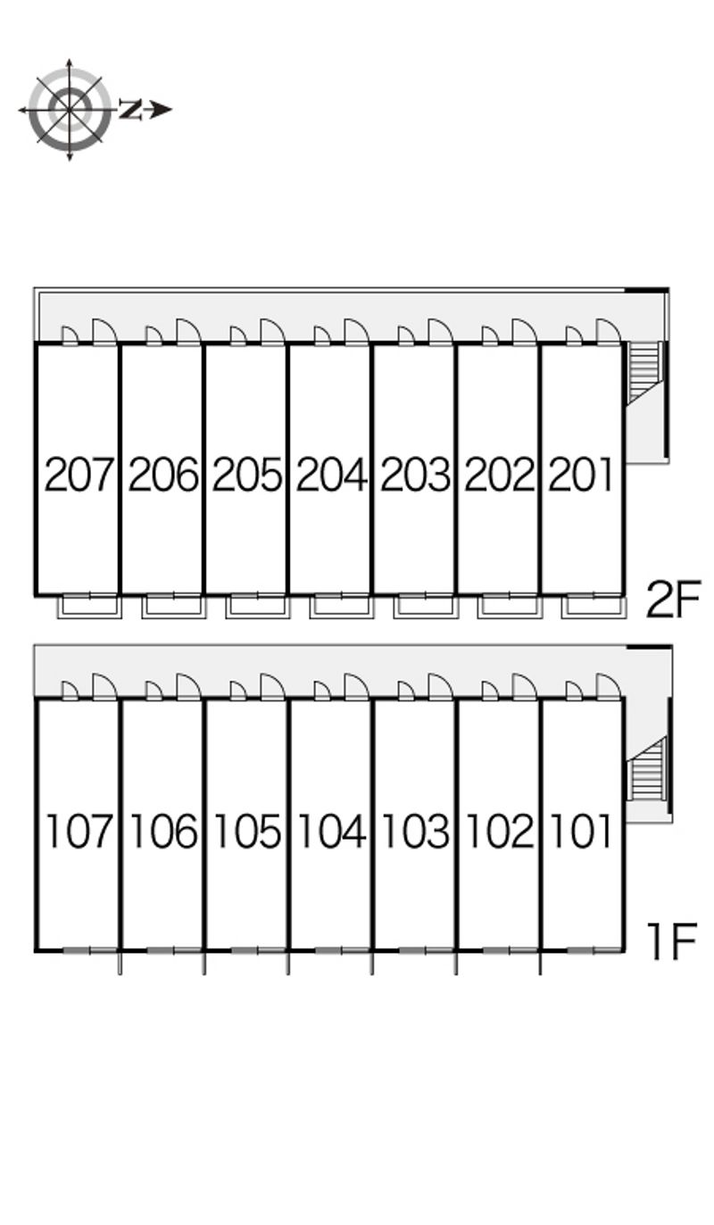 レオパレスｋｉｂｉｅｎｓｉｓ 間取り配置図