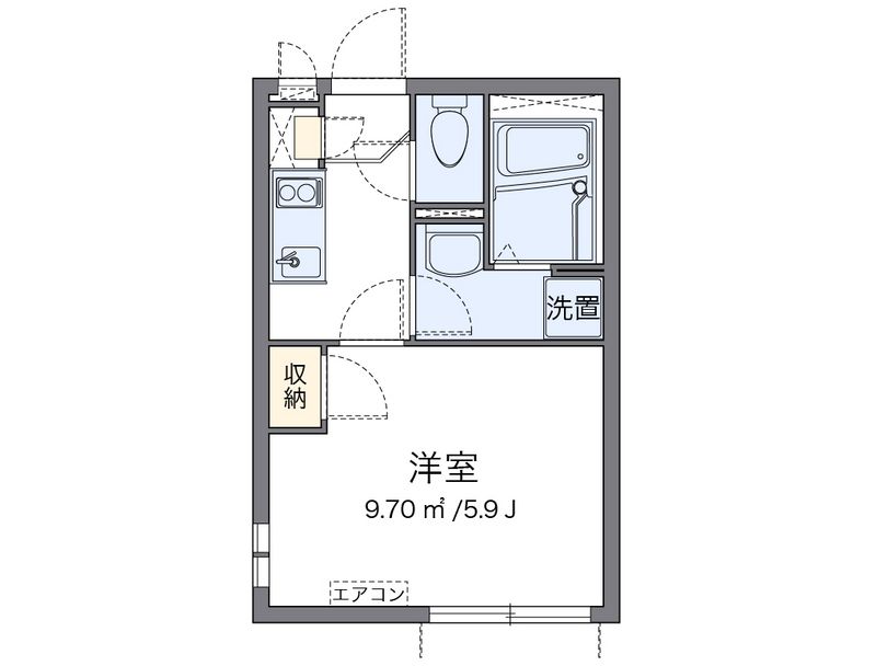 クレイノニューセイワハイツ 間取り