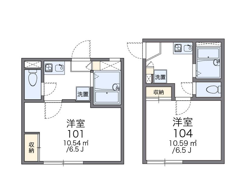 レオパレス境之谷 間取図