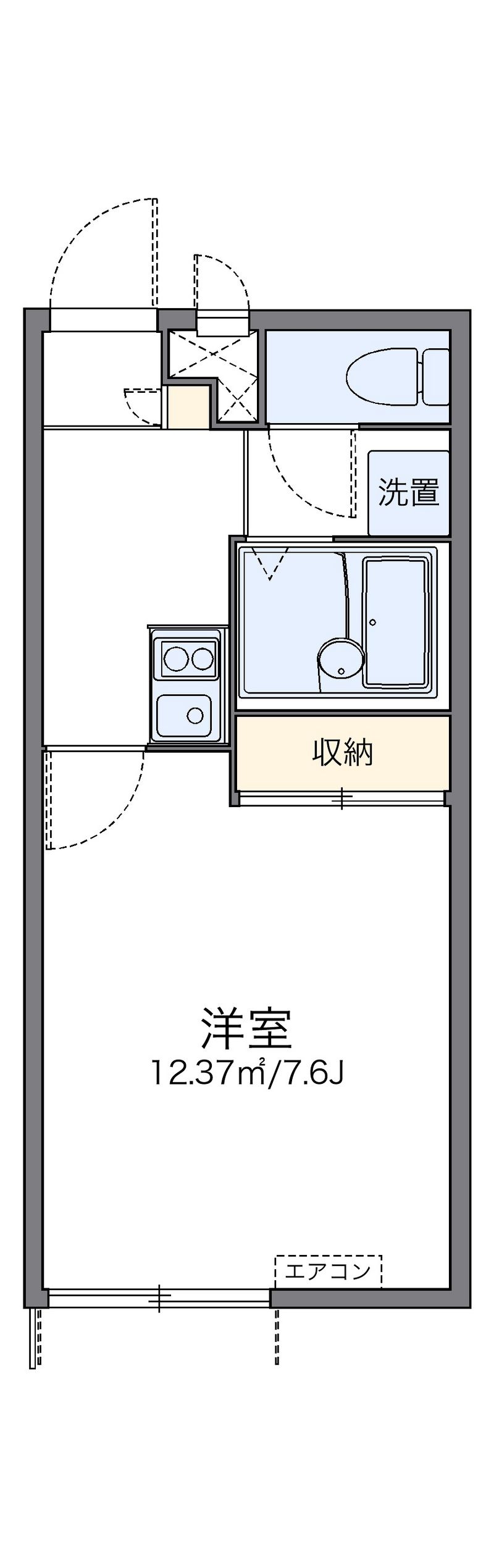 レオパレス上滝野レジェンド 間取図