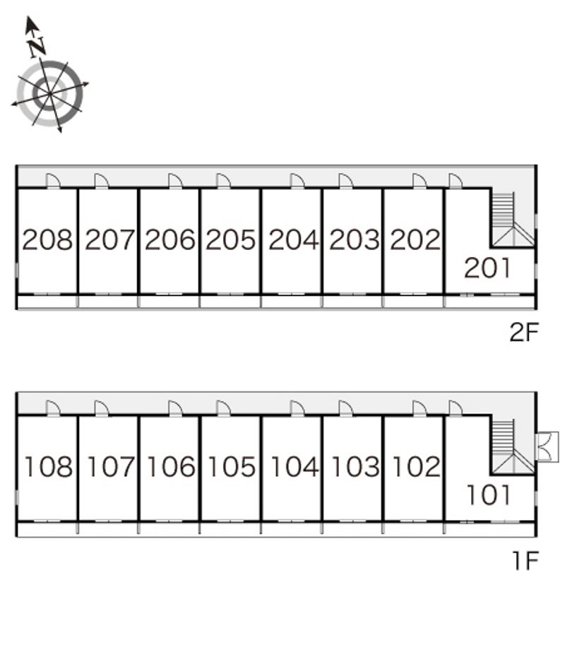 レオパレスエーレ 間取配置図