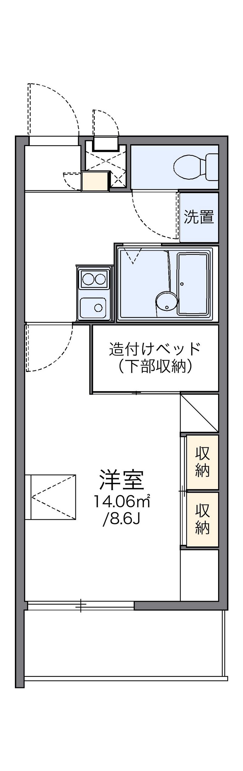 レオパレスＢｌｕｅ・ｗｉｌｌｏ 間取図