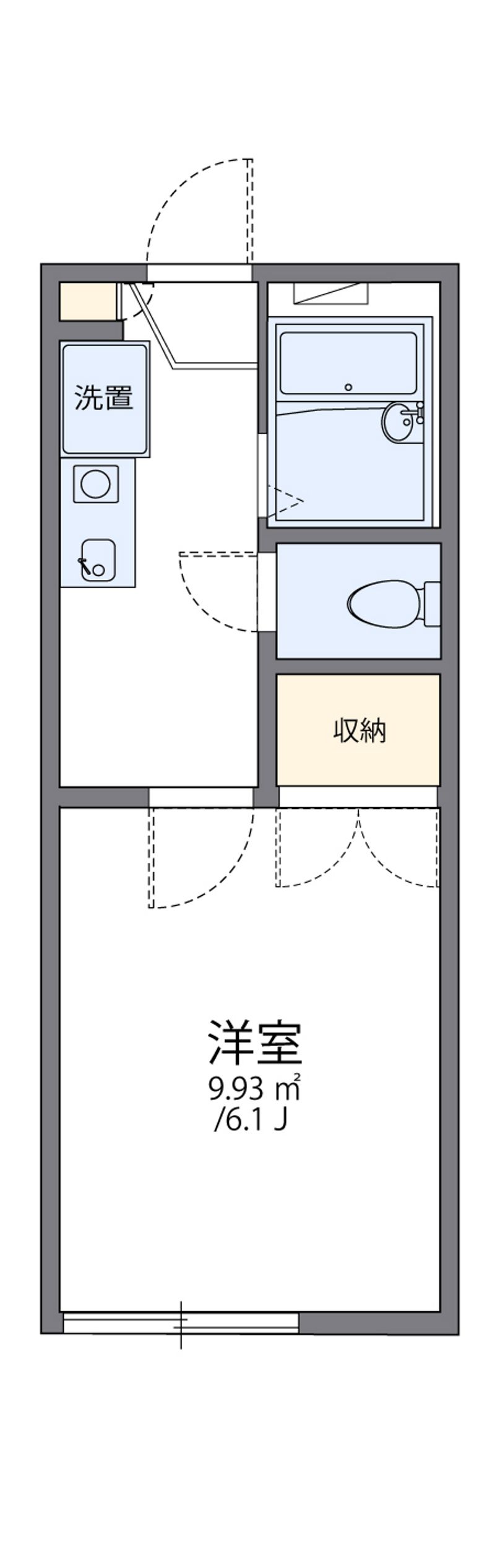 レオパレス東野 間取図