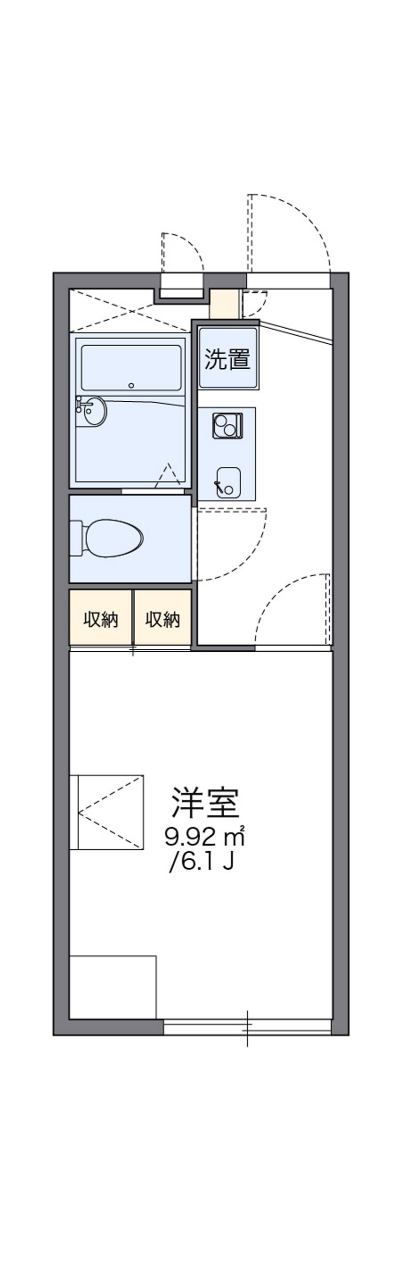 レオパレスグレイス 間取図