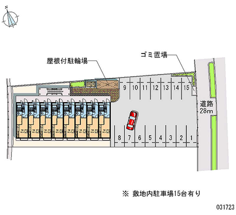 レオパレス東広島Ⅱ 月極駐車場