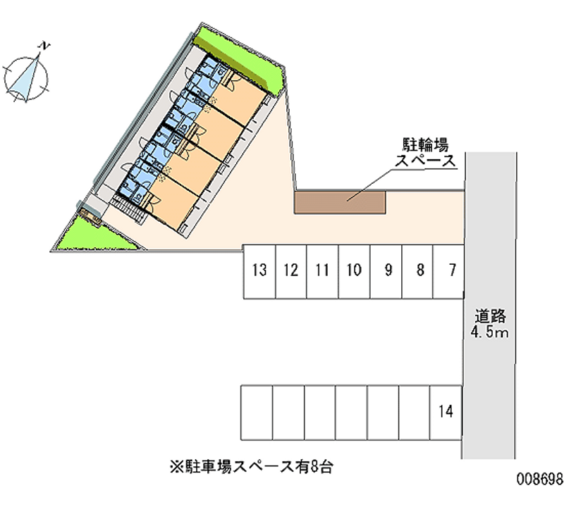 レオパレスパークサイドメゾンⅡ 月極駐車場