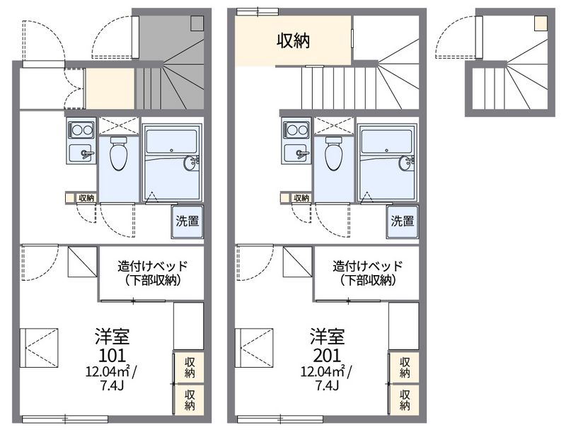 レオパレスさくらやⅢ 間取図
