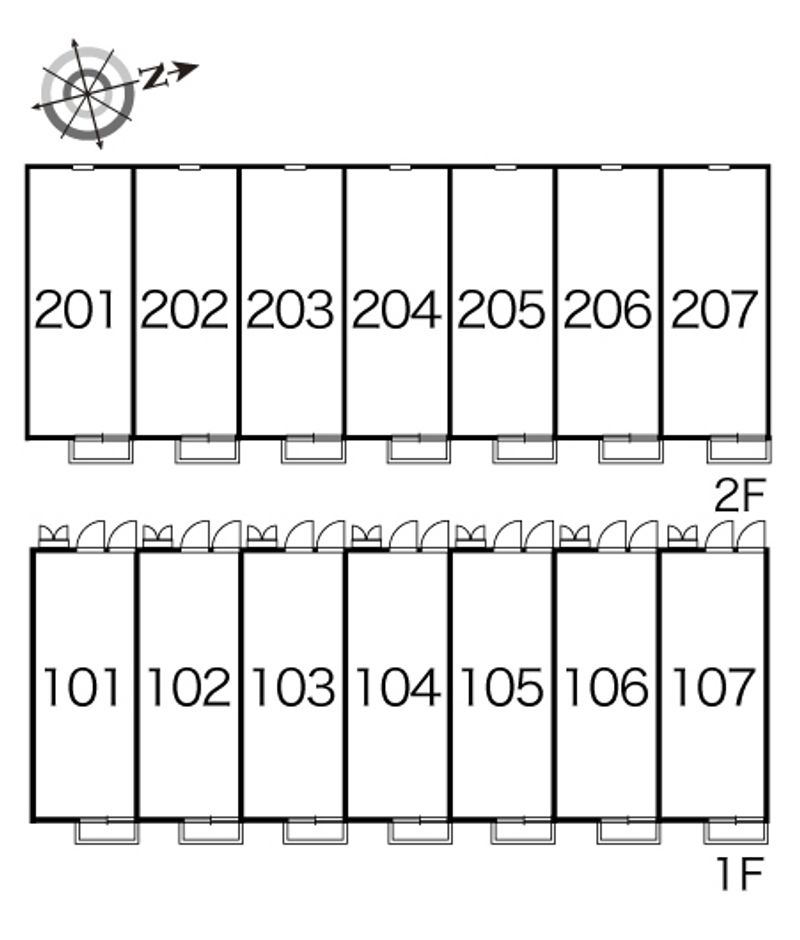 レオパレスファミリーオ 間取り配置図