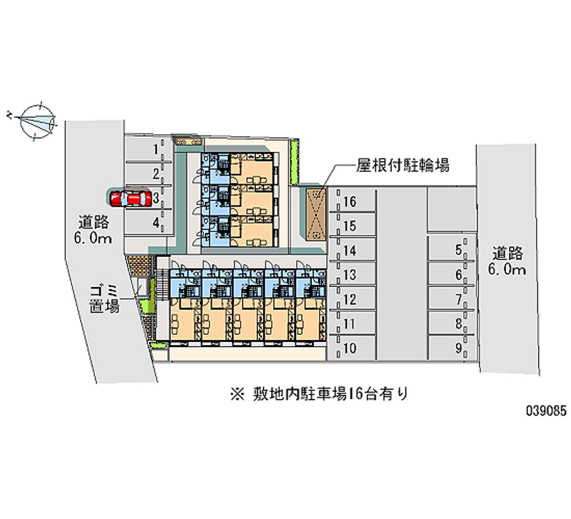 レオパレス八重原 月極駐車場