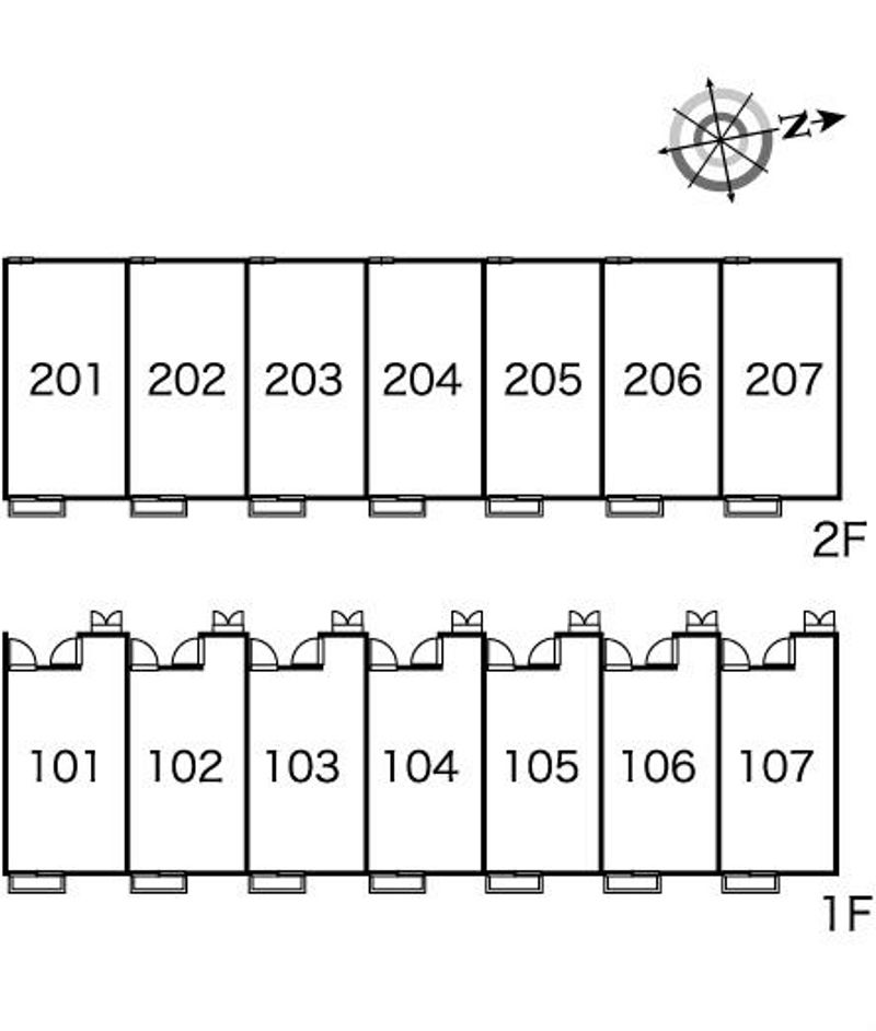 レオパレスＭＡＢＯＯ 間取配置図