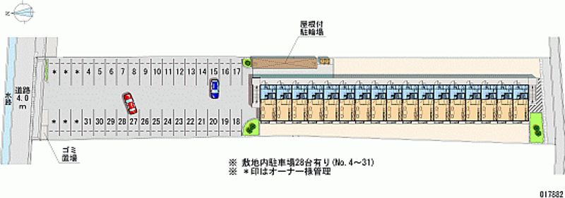 17882月租停車場