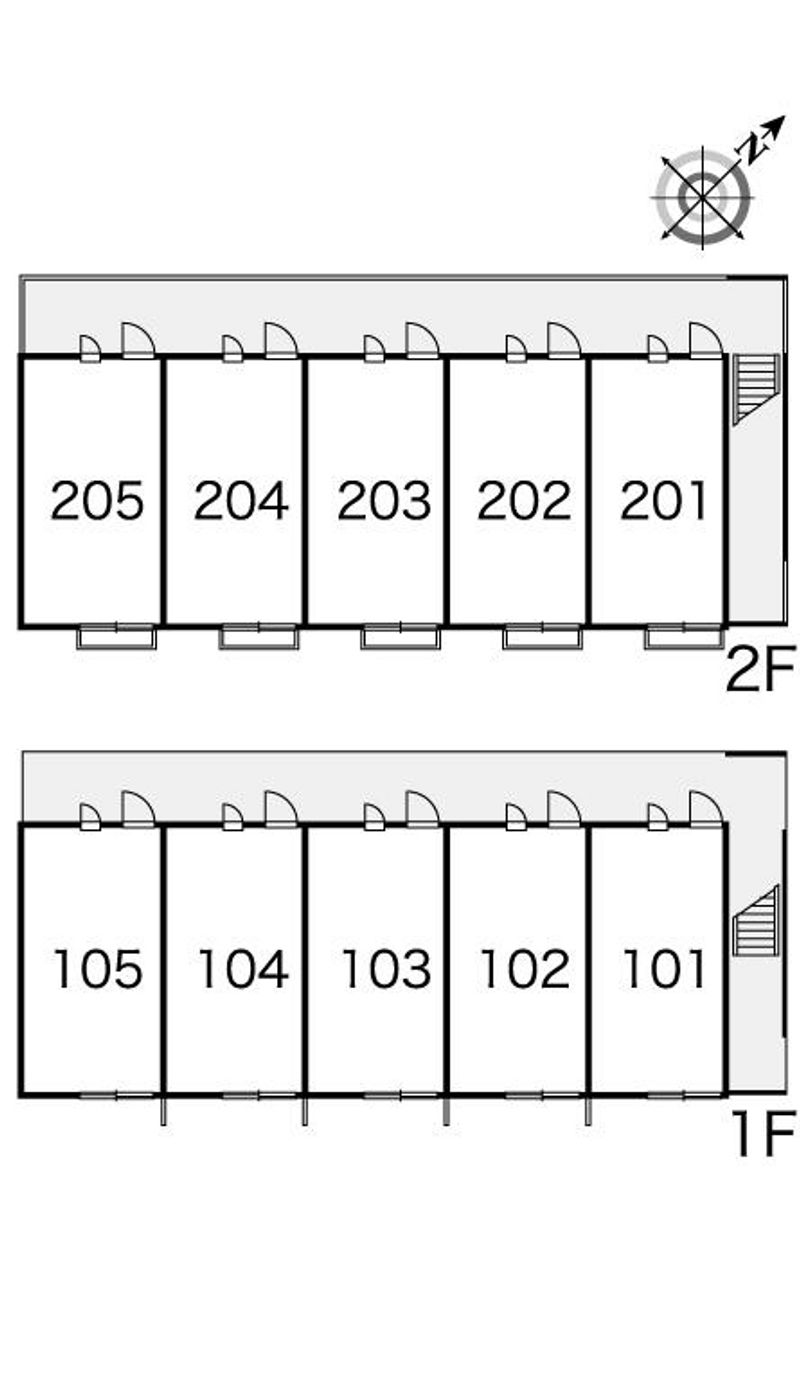 レオパレスサンガーデン 間取配置図