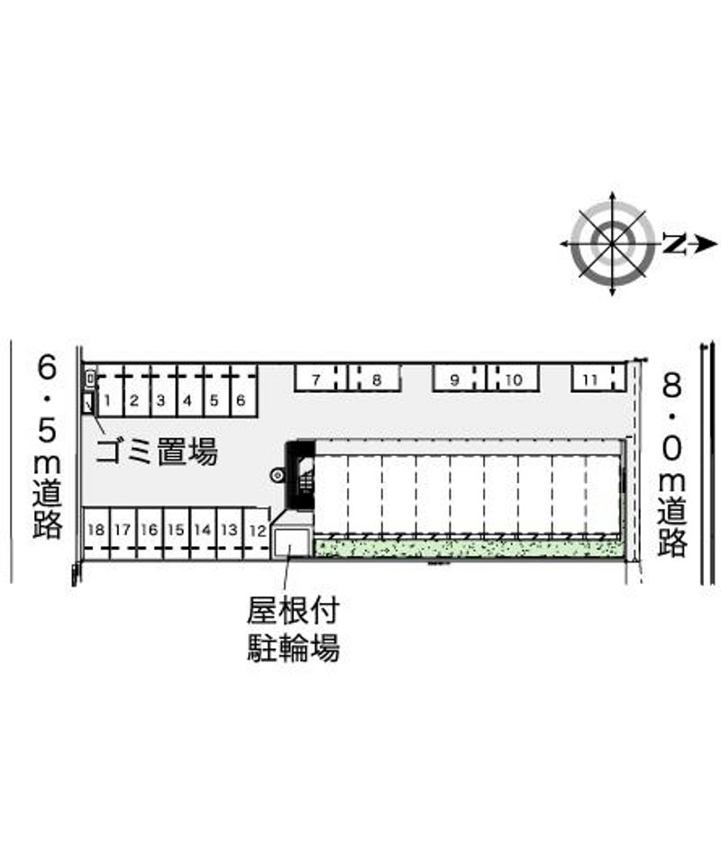 レオパレス蔵漆倶館 配置図