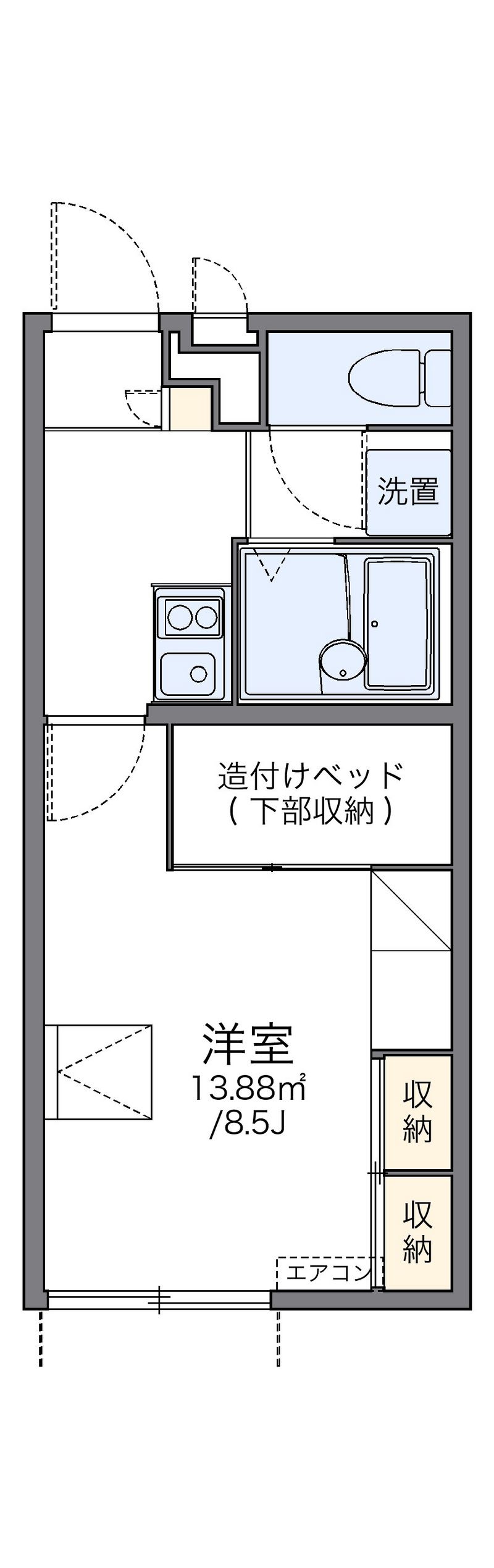 レオパレス良栄 間取図