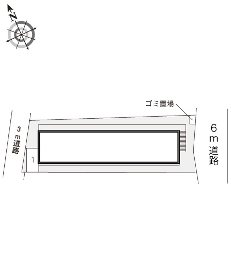 レオパレス南江口 配置図