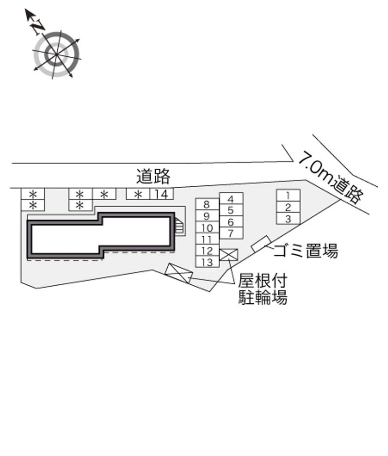 レオパレスレイクサイド 配置図