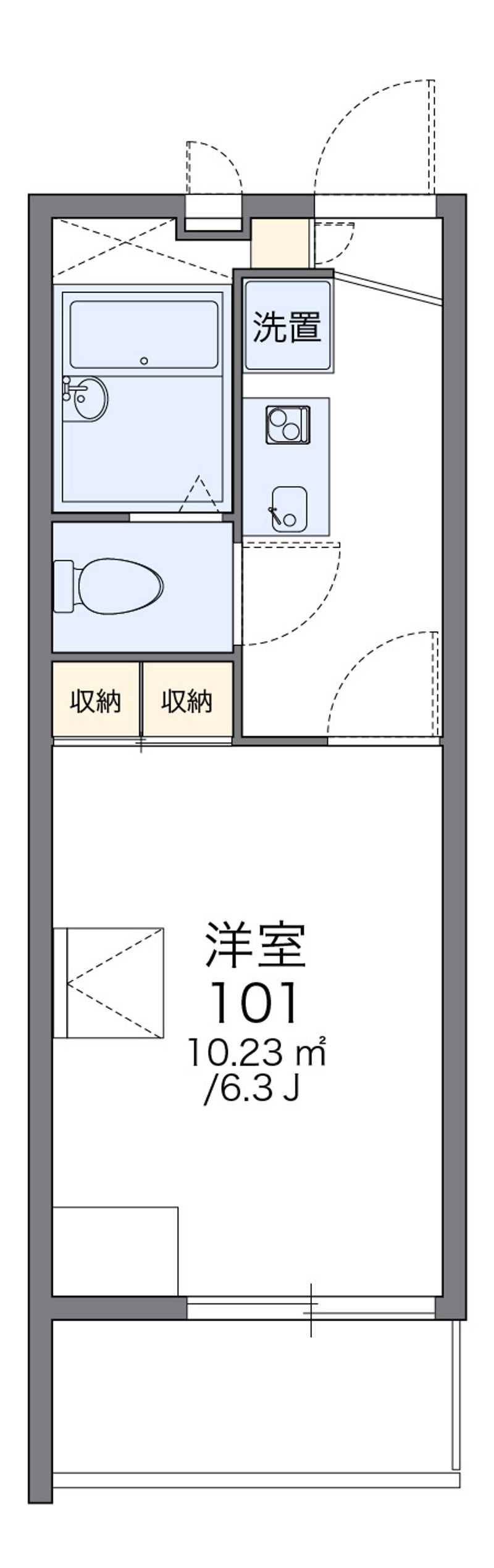 レオパレスサニーコート 間取図