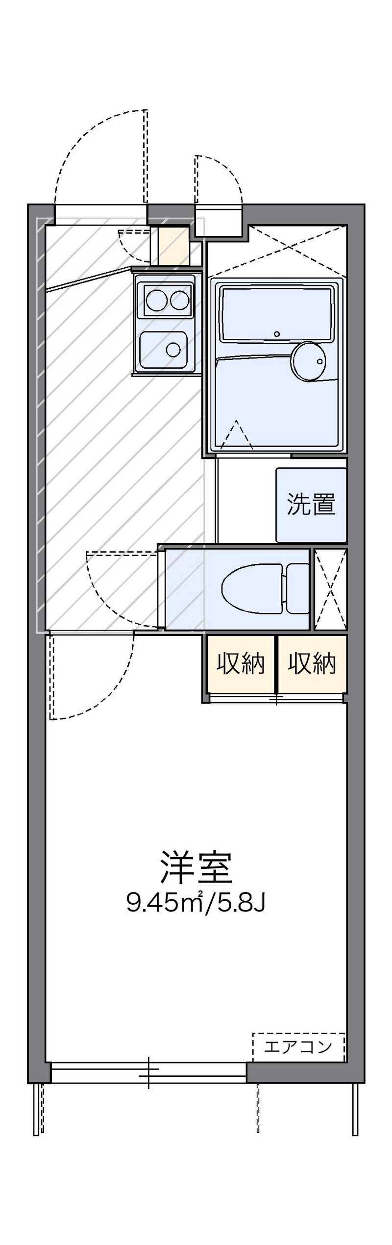 レオパレス七国レオン 間取図
