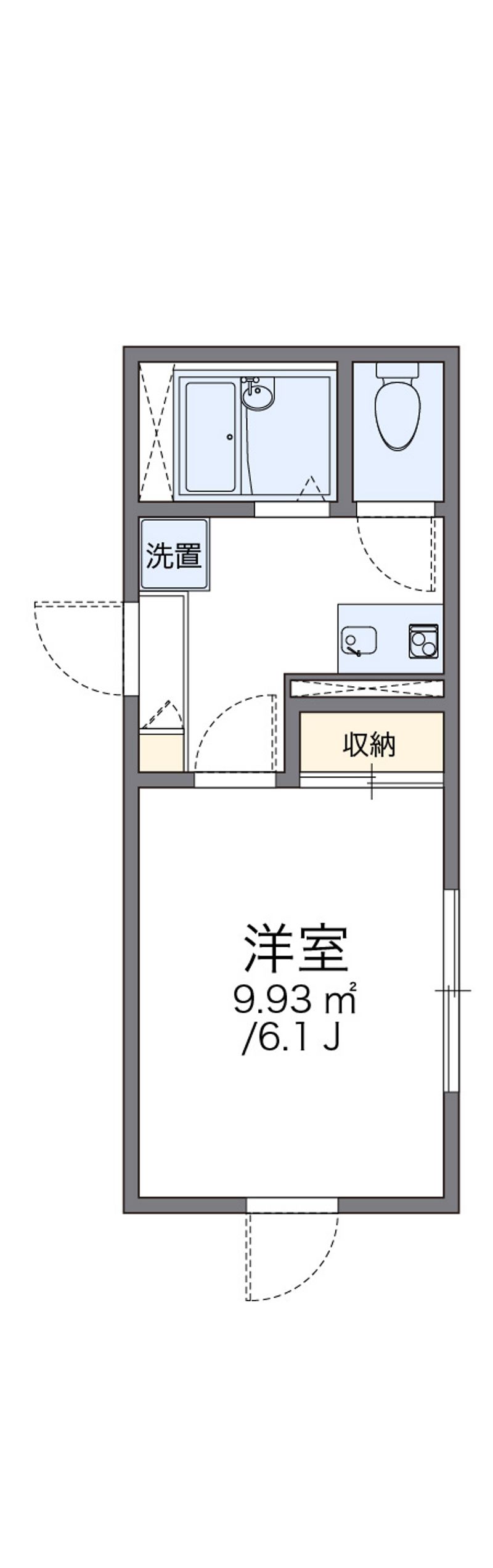 レオパレスプチベルク参番館 間取図