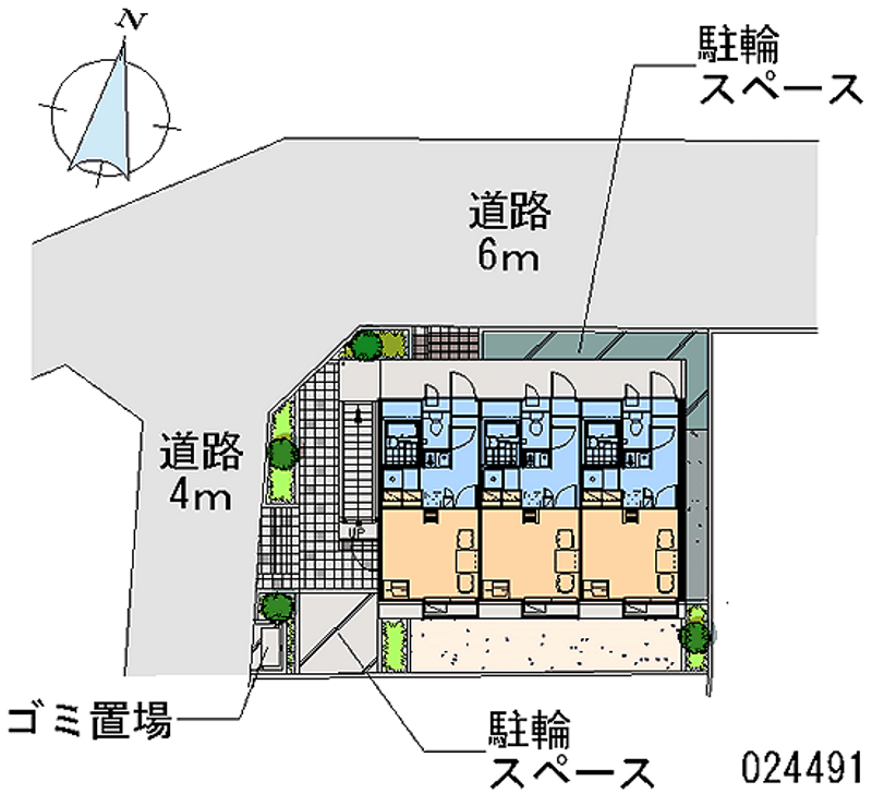 レオパレスアビィロード烏山 区画図