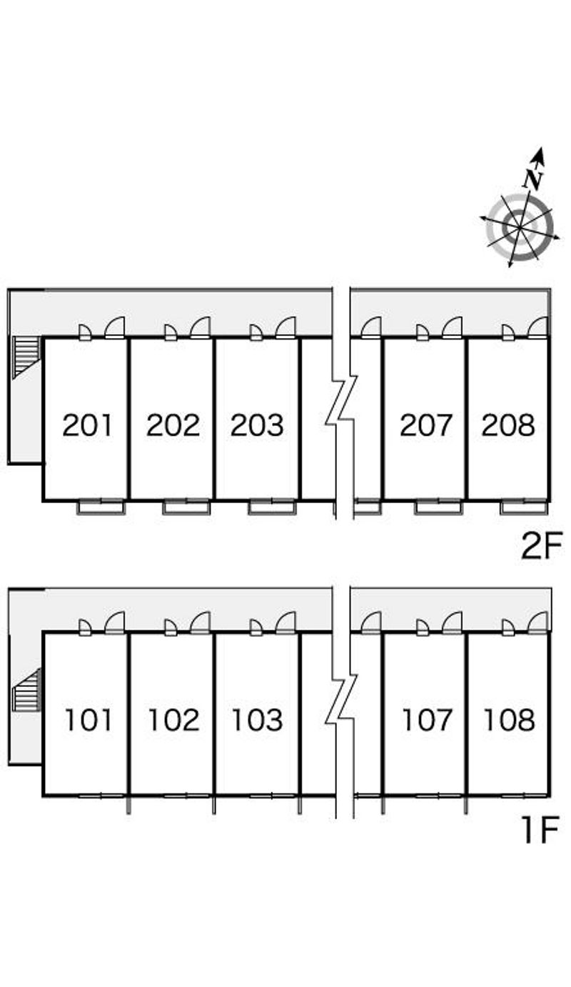レオパレスアイリス 間取り配置図