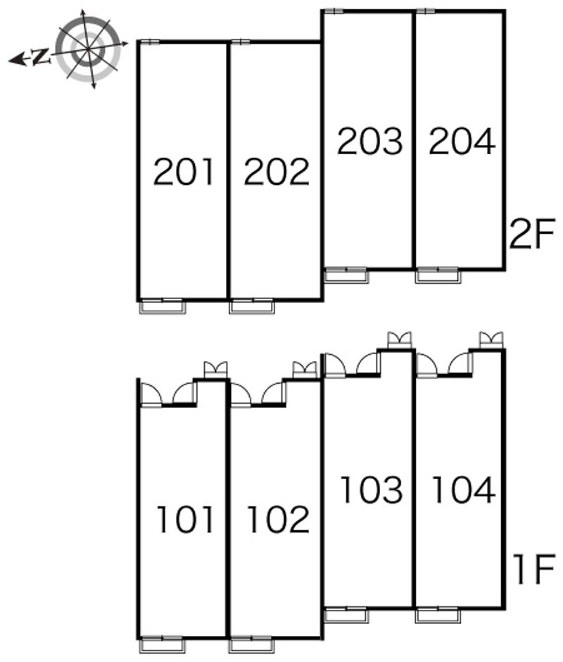 レオパレスフロンティアⅢ 間取配置図