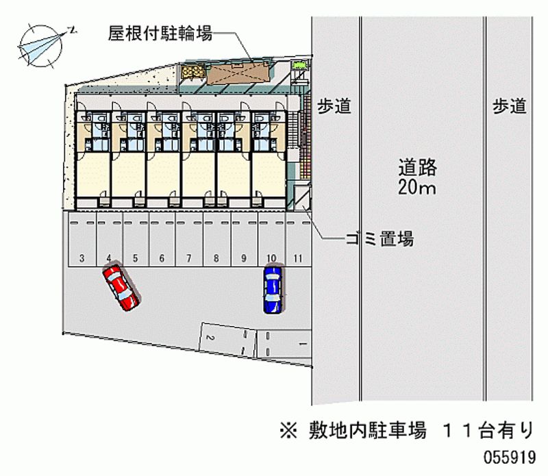 ミランダ三福Ⅲ 月極駐車場