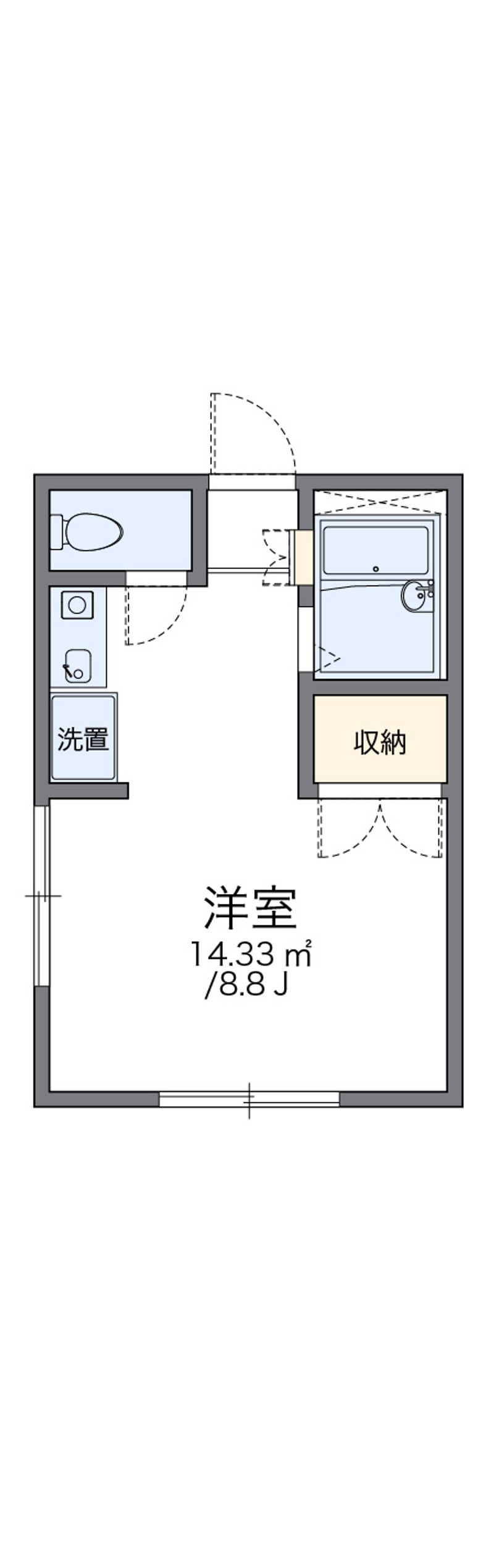 レオパレスみらい 間取図