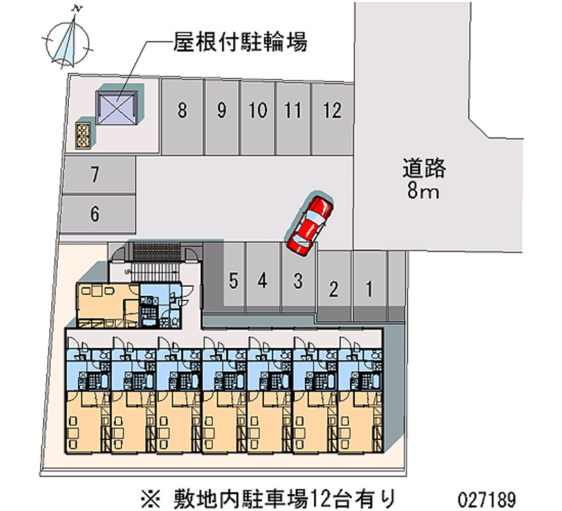 レオパレスサンライズ苗穂 月極駐車場