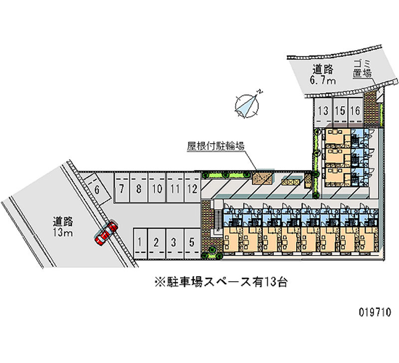 レオパレスＺＵＭ　ＺＵＭ 月極駐車場