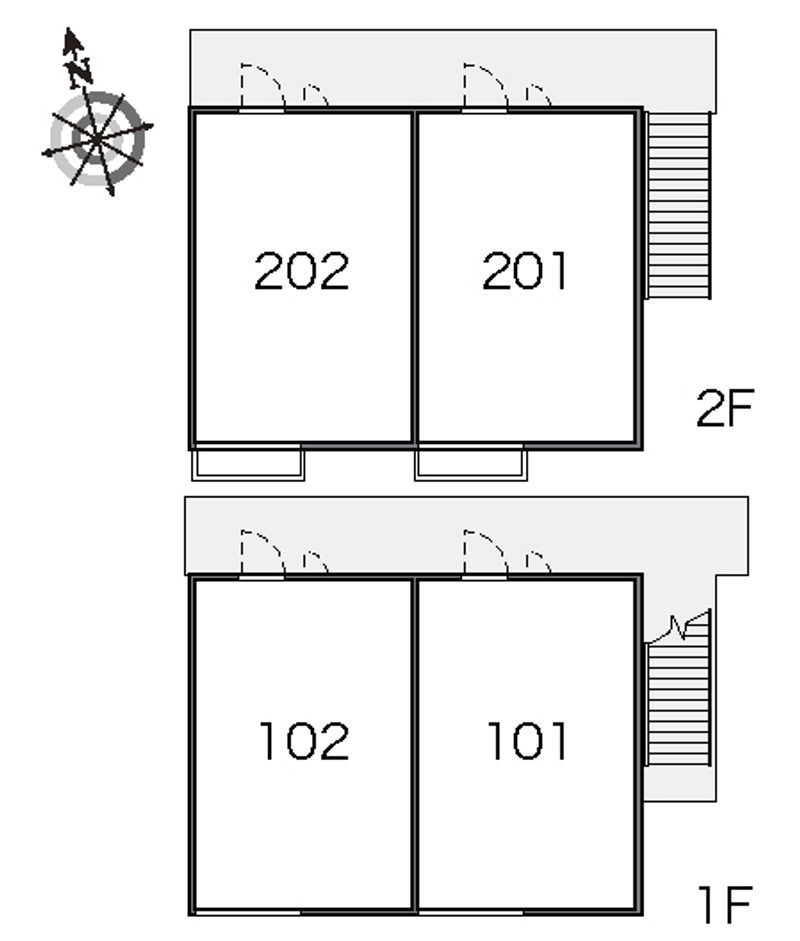 レオパレスサニーヒルズⅡ 間取配置図