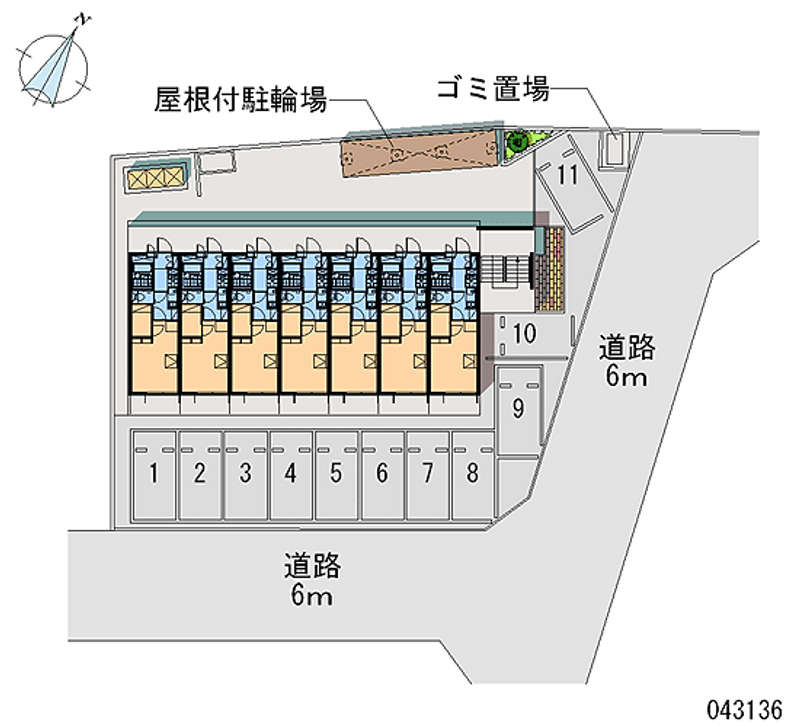 レオパレスルチェンテ 月極駐車場