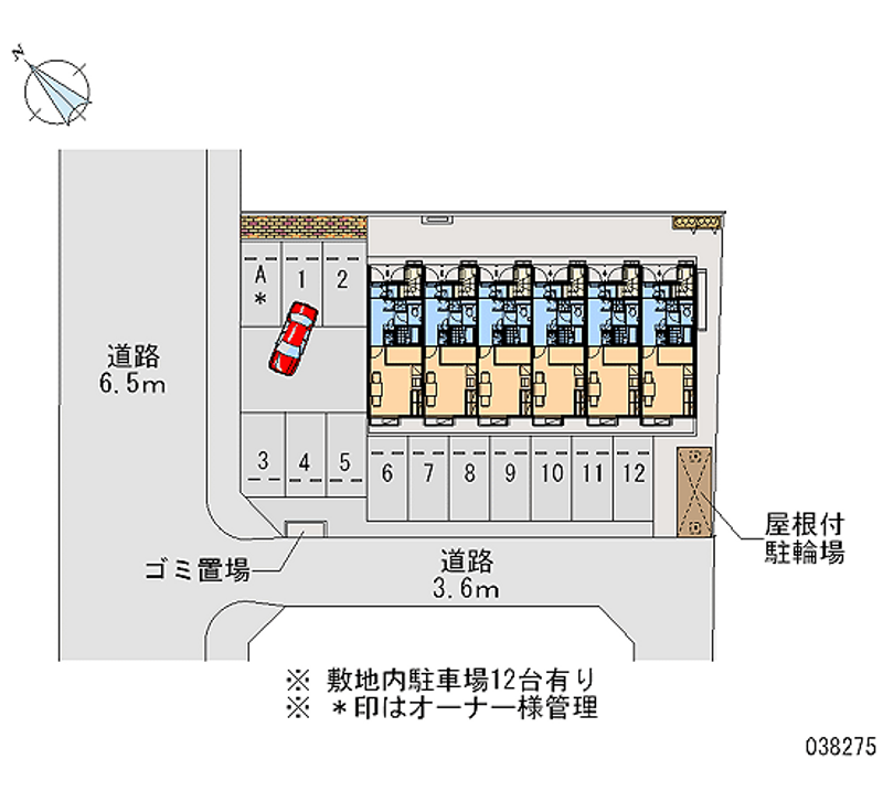 レオパレスセラヴィ 月極駐車場