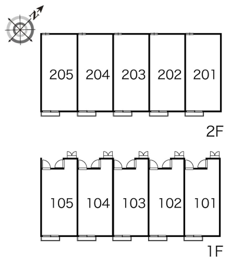レオパレスタンディー 間取配置図