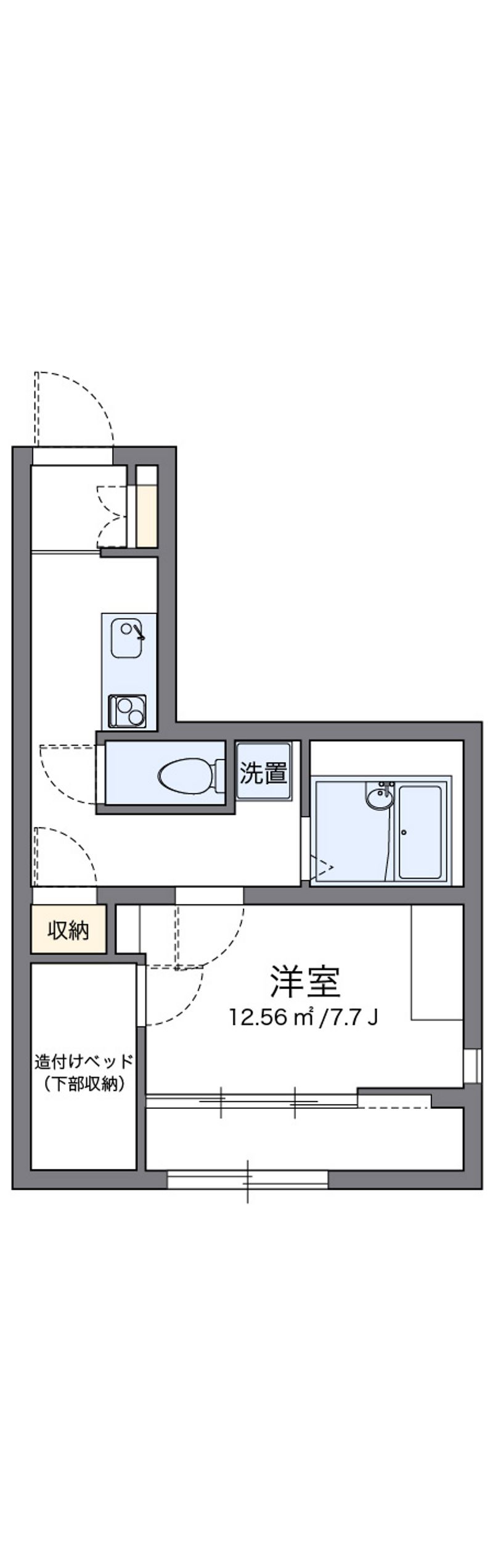 レオパレス飛躍館 間取図