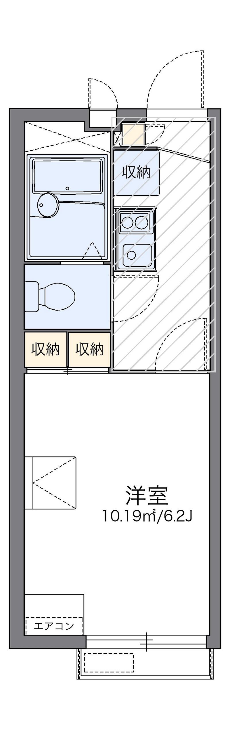 レオパレスビューテラス 間取図