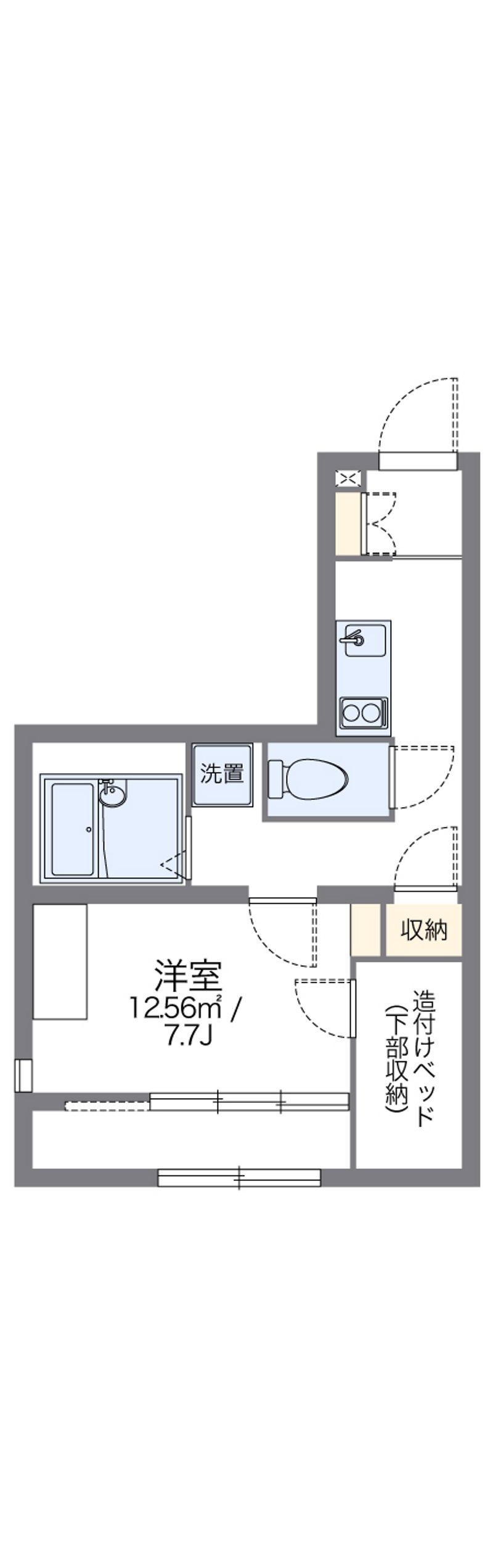 レオパレスウィズユー 間取図