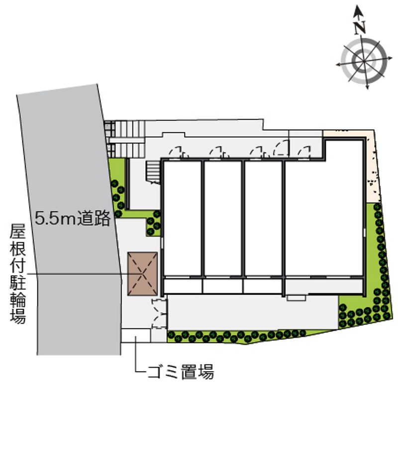クレイノフィオーレ八幡 配置図