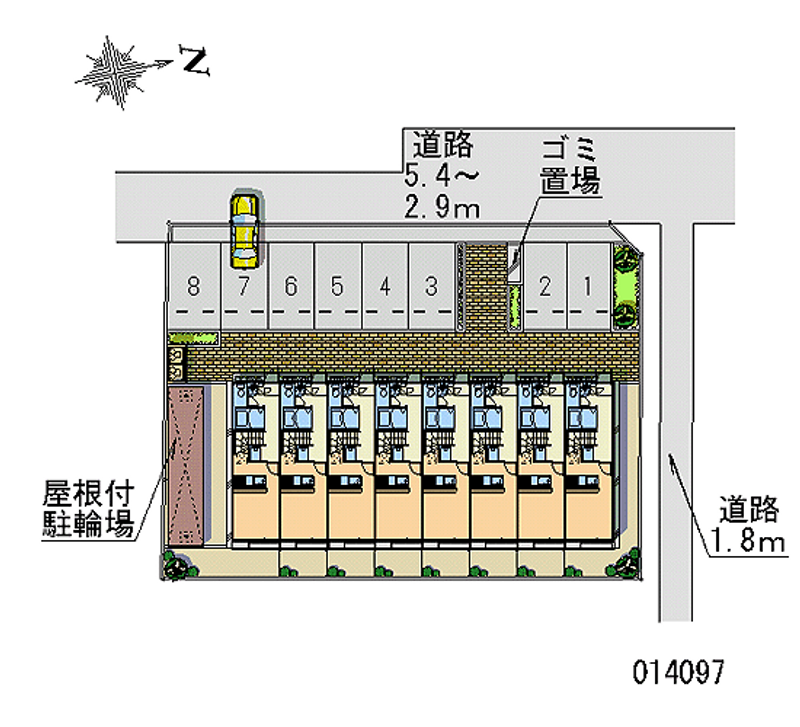 レオパレス大南 月極駐車場